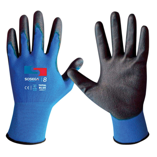 TOTAL BLUE - 13G BLUE POLYESTER SHELL, BLACK P XL
